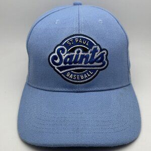 St. Paul Saints Baseball Light Blue Adjustable Cap Hat Associated Premium Corp